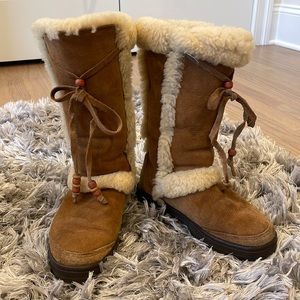 Nightfall Chesnut colored Furry Uggs